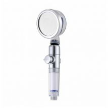 Herzberg - Douchette à haute pression et turbocompresseur filtrant mate bleu HG8086-MBLU