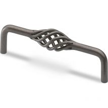 Hettich Griff Malaca, Bohrabst. 128 mm, Zinn Optik