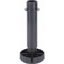 Hettich - Korrekt Sockelverstellfuß verstellbarer Sockelfuß h 70mm ø 35mm schwarz