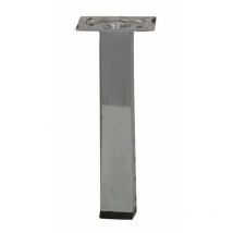 Gamba per mobile quadrata HETTICH fissa in acciaio cromato grigio HETTICH