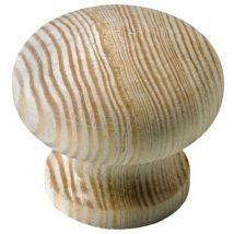 Hettich - Möbelknopf Kiefer roh ø 40,0 mm - 1 Stück Möbelknöpfe