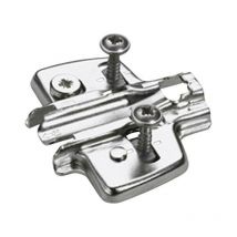 Piastra di montaggio a croce, acciaio nichelato, d : 5,0 mm Hettich