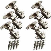 Sotech 6 Stück Hettich Sensys Topfbänder Öffnungswinkel 110 Grad Innenanschlag Einliegend Standardscharniere Höhe (Distanz): 1,5 mm inkl M4x16mm