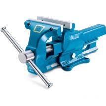 Heuer - 101140 tornillo de banco / tornillo de banco Mordazas reversibles y reemplazables, estriadas y lisas Ancho de mordaza: 140 mm, ancho de