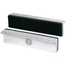 Heuer - Ganascia di protezione morsa tipo g per larghezza ganasce 160 mm, rivestimento in gomma Alu.