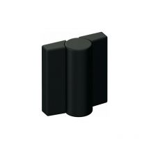 Hewi - Charnière din gauche hauteur 52 mm largeur 47 mm polyamide avec insert métallique noir profond, mat