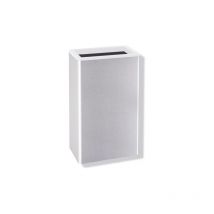 Hewi - Corbeille à papier Serie 805 sol 8050510099 acier inoxydable, blanc pur