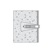 Hewi - 801 Fixation BM11.2 pour barres de support pliantes, béton cellulaire plus grand que P2