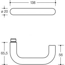 Hewi - Halbgarnitur R-Tech em 111PBRLT / 305.20PBRKN reinweiß VK8