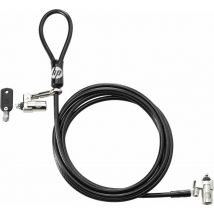 Hewlett Packard HP Câble de verrouillage à clé Nano Master - Noir - Métallique - Ordinateur portable - Code - Acier galvanisé - Vinyle - 1,83 m