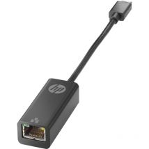 Hpusb Typ c auf RJ45 Adapter - (Ethernet, High Speed Compatible), Farbe Schwarz