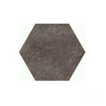 Carrelage sol / mur hexagonal effet ciment marron 17,5x20 cm hexatile cement mud (vendu ar boite de 0,71m2)