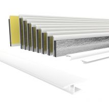 Coperchio di ispezione, Profilo di montaggio & Profilo di transizione - Set o Singoli: Aufnahmeprofil (de), 120 cm - Länge (de) - Hexim