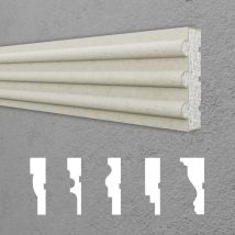 Hexim - Fassadenprofile Aussenfassade Fassadenstuck Fassadenelemente Fassadenverkleidung:10 Meter / 5 Profile, DML-97