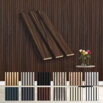 Lamellen Akustikpaneele flexible Wandpaneele Musterstücke mdf Wandverkleidung schalldämmend: 1 Musterstück, Catania Oak - Hexim