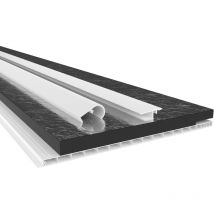 Hexim - Rollladenkastendeckel mit Dämmung, Rollladendeckel pvc Rollladen Profile Revisionsklappe Fenster: 140 cm - Länge, Komplettset 300 mm - Breite