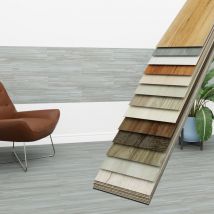 Vinyldielen 0,97m² selbstklebend pvc Wandverkleidung Bodenbelag Holzoptik 91x15cm Paneele:7 Dielen / 0.97 m², 6301-3 Frosted Maple - Hexim