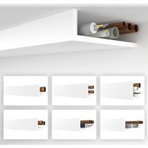 Heximo - Rohrabdeckung xps Heizungsrohr Abdeckung Verkleidung Winkelprofil Eckleisten: HRA-6 - 71x280 mm, 1.7 Meter / 1 Leiste