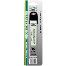 Ersatzklingen 18 mm für PROFI-Cuttermesser – gerade Klingenform – 10 Stück