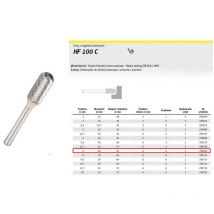 Klingspor 295694 Vollhartmetallfräser, HF 100 C, 6 Zahnung, 6 mm Schaftdurchmesser, 6 mm x 18 mm x 50 mm