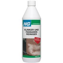 HG Klinker und Fassaden Reiniger – 1 Liter – Entfernt Verschmutzungen, Zementschleier – Schnell und gründlich