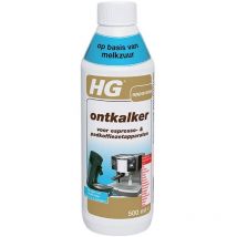 HG Détartrant Espresso & Machines à café à dosettes Acide lactique 0,5L