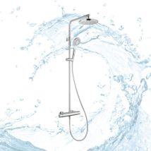 Duschsystem mit Armatur Kopfbrause Handbrause Komplettset - Hgmbad