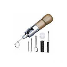 7 Pièces/Set outils de couture en cuir bricolage en cuir outil de couture à la main kit (173mm)