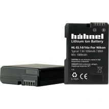 Fototechnik HL-EL14a Batterie pour appareil photo Remplace l'accu d'origine EN-EL14, EN-EL14a 7.4 v 1050 mAh X852081 - Hähnel