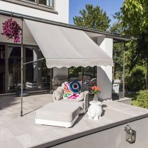 Auvent mobile 200x120 cm Gris HI