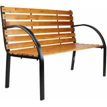 HI - Banc de parc Marron 122x60x81 cm