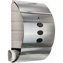 HI - Cassetta delle lettere con scomparto per giornali, montaggio a parete, cassetta delle lettere, finestra di visualizzazione, c usura con c ave,