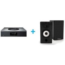 Hi-fi-verstärker Technics Sa-c600eg-s Silber + Ein Paar Regallautsprecher Cabasse Antigua Mt32/2 Schwarz-ebenholz