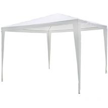 Gazebo 3x3 m Bianco HI