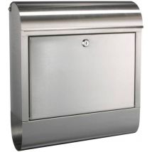 HI - Letter Box Stainless Steel 38x12x42.5 cm Silver