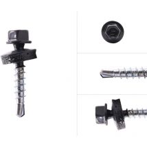 Hi-lo Vis pour tôle imitation tuile galvanisée Anthracite R7016 6.3 x 38 mm - Boîte de 250 pièces