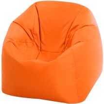 Bean Bag Bazaar - Hi-Rest Bean Bag Chair - Large Kids Indoor Outdoor Beanbag - Orange
