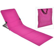 Sedia a Stuoia da Spiaggia Pieghevole pvc Rosa - HI