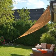HI - Toldo de vela triangular beige 3,6x3,6x3,6 m