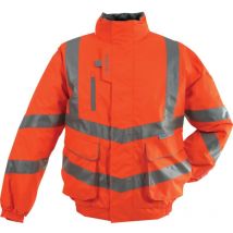 PR515 Mesh Lined Hi-Vis Breathable Bomber Jacket Orange (l) - Pulsar