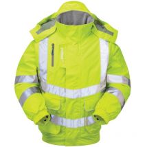 Pulsar - P533 Mesh Lined Hi-vis Breathable Bomber Jacket Yellow (xl)