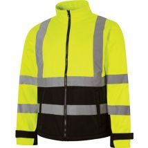 Tuffsafe Hi-vis Yellow/Black Soft Shell Jacket (EN20471) - 2XL