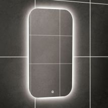 Ambience 40 led Steam Free Bathroom Mirror - 400mm Wide - 79000000 - Clear - HIB