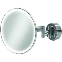 HIB - Eclipse Round led Illuminated Magnifying Mirror with Rocker Switch - 200mm x 200mm - discontinued