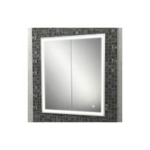 Vanquish 60 Recessed led Aluminium Mirror Cabinet - 600mm Wide - 47700 - Aluminium - HIB
