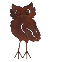 Hibou en métal - Déco jardin 29cm