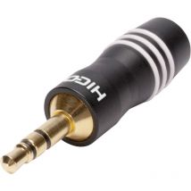 HI-J35S03 Klinken-Steckverbinder 3.5 mm Stecker, gerade Polzahl: 3 Stereo Schwarz 1 St. - Hicon