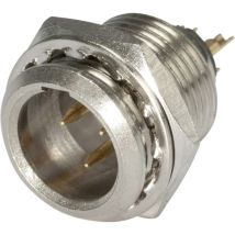 Hi-xmem3 Miniatur-xlr-steckverbinder Stecker, Einbau Vertikal Polzahl: 3 Silber, Schwarz 1 St - Hicon