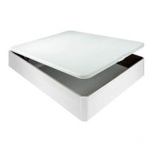 Canapé abatible madera chep 3D transpirable altura 32 cm Blanco - 135x182 cm