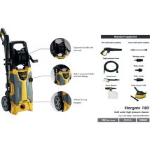 Lavor - Hidrolimpiadora Stargate 180 – 180 bar, 2 500 W, caudal 510 L/h, con enrollador y depósito detergente